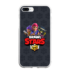 Чехол для iPhone 7Plus/8 Plus матовый с принтом BRAWL STARS в Рязани, Силикон | Область печати: задняя сторона чехла, без боковых панелей | brawl stars | bull | colt | leon | stars | берли | бо | брок | ворон | джесси | динамайк | дэррил | кольт | леон | мортис | нита | пайпер | пенни | поко | пэм | рикошет | спайк | тара | фрэнк | шелли | эль примо