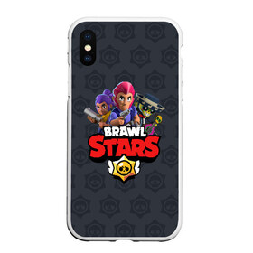 Чехол для iPhone XS Max матовый с принтом BRAWL STARS в Рязани, Силикон | Область печати: задняя сторона чехла, без боковых панелей | brawl stars | bull | colt | leon | stars | берли | бо | брок | ворон | джесси | динамайк | дэррил | кольт | леон | мортис | нита | пайпер | пенни | поко | пэм | рикошет | спайк | тара | фрэнк | шелли | эль примо