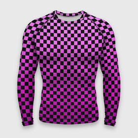 Мужской рашгард 3D с принтом Checkerboard Color в Рязани,  |  | checkerboard | gradient | бойчик | в клетку | в клеточку | градиент | клетка | музыка | орнамент | френдзона | шахматная доска | шашки