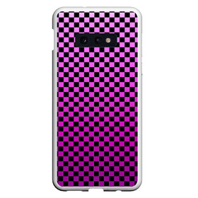 Чехол для Samsung S10E с принтом Checkerboard Color в Рязани, Силикон | Область печати: задняя сторона чехла, без боковых панелей | checkerboard | gradient | бойчик | в клетку | в клеточку | градиент | клетка | музыка | орнамент | френдзона | шахматная доска | шашки