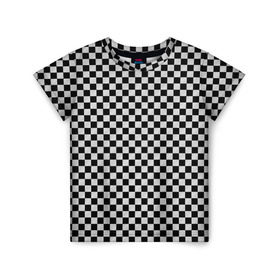 Детская футболка 3D с принтом Checkerboard Color в Рязани, 100% гипоаллергенный полиэфир | прямой крой, круглый вырез горловины, длина до линии бедер, чуть спущенное плечо, ткань немного тянется | checkerboard | gradient | бойчик | в клетку | в клеточку | градиент | клетка | музыка | орнамент | френдзона | шахматная доска | шашки