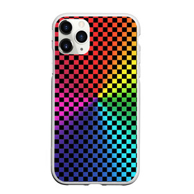 Чехол для iPhone 11 Pro Max матовый с принтом Checkerboard Color в Рязани, Силикон |  | checkerboard | gradient | бойчик | в клетку | в клеточку | градиент | клетка | музыка | орнамент | френдзона | шахматная доска | шашки