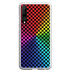 Чехол для Honor P30 с принтом Checkerboard Color в Рязани, Силикон | Область печати: задняя сторона чехла, без боковых панелей | checkerboard | gradient | бойчик | в клетку | в клеточку | градиент | клетка | музыка | орнамент | френдзона | шахматная доска | шашки