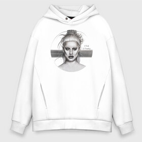 Мужское худи Oversize хлопок с принтом Yolandi Die Antwoord в Рязани, френч-терри — 70% хлопок, 30% полиэстер. Мягкий теплый начес внутри —100% хлопок | боковые карманы, эластичные манжеты и нижняя кромка, капюшон на магнитной кнопке | dieantwoord | yolandi | парнаяфутболка | подарок