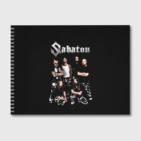 Альбом для рисования с принтом Sabaton в Рязани, 100% бумага
 | матовая бумага, плотность 200 мг. | heavy metal | heroes | sabaton | the great war | the last stand | группы | метал | музыка | сабатон | хэви метал