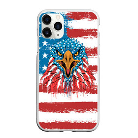 Чехол для iPhone 11 Pro матовый с принтом American Eagle в Рязани, Силикон |  | Тематика изображения на принте: america | amerika | bird | eagle | flag | usa | америка | американский | орел | птица | соединенные | сша | флаг | штаты