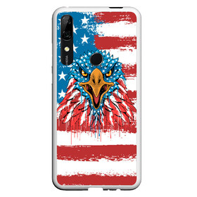 Чехол для Honor P Smart Z с принтом American Eagle в Рязани, Силикон | Область печати: задняя сторона чехла, без боковых панелей | Тематика изображения на принте: america | amerika | bird | eagle | flag | usa | америка | американский | орел | птица | соединенные | сша | флаг | штаты