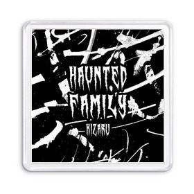 Магнит 55*55 с принтом KIZARU - HAUNTED FAMILY в Рязани, Пластик | Размер: 65*65 мм; Размер печати: 55*55 мм | family | haunted | hip | hop | karmageddon | karmagedon | kizaru | music | rap | rapper | дежавю | кармагеддон | кармагедон | кизаро | кизару | музыка | нечипоренко | олег | рэп | рэпер | фэмили | хаунтед | хип | хоп