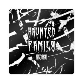 Магнит виниловый Квадрат с принтом KIZARU - HAUNTED FAMILY в Рязани, полимерный материал с магнитным слоем | размер 9*9 см, закругленные углы | family | haunted | hip | hop | karmageddon | karmagedon | kizaru | music | rap | rapper | дежавю | кармагеддон | кармагедон | кизаро | кизару | музыка | нечипоренко | олег | рэп | рэпер | фэмили | хаунтед | хип | хоп