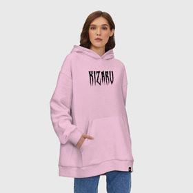 Худи SuperOversize хлопок с принтом KIZARU в Рязани, 70% хлопок, 30% полиэстер, мягкий начес внутри | карман-кенгуру, эластичная резинка на манжетах и по нижней кромке, двухслойный капюшон
 | family | haunted | hip | hop | karmageddon | karmagedon | kizaru | music | rap | rapper | дежавю | кармагеддон | кармагедон | кизаро | кизару | музыка | нечипоренко | олег | рэп | рэпер | фэмили | хаунтед | хип | хоп