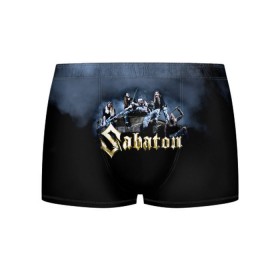 Мужские трусы 3D с принтом Sabaton в Рязани, 50% хлопок, 50% полиэстер | классическая посадка, на поясе мягкая тканевая резинка | Тематика изображения на принте: battle metal | primo victoria | sabaton | the art of war | the great war | группа | йоаким броден | латный ботинок | метал | пауэр | рыцарские доспехи | сабатон | собатон | хэви