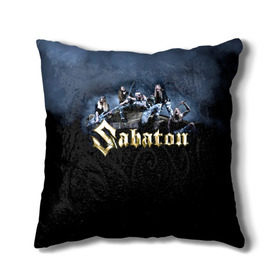 Подушка 3D с принтом Sabaton в Рязани, наволочка – 100% полиэстер, наполнитель – холлофайбер (легкий наполнитель, не вызывает аллергию). | состоит из подушки и наволочки. Наволочка на молнии, легко снимается для стирки | battle metal | primo victoria | sabaton | the art of war | the great war | группа | йоаким броден | латный ботинок | метал | пауэр | рыцарские доспехи | сабатон | собатон | хэви