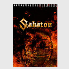 Скетчбук с принтом Sabaton в Рязани, 100% бумага
 | 48 листов, плотность листов — 100 г/м2, плотность картонной обложки — 250 г/м2. Листы скреплены сверху удобной пружинной спиралью | heavy | metal | power | sabaton | метал | пауэр | сабатон | хэви