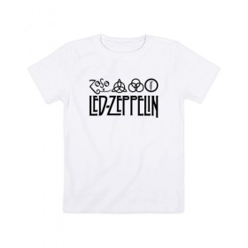 Детская футболка хлопок с принтом Led Zeppelin в Рязани, 100% хлопок | круглый вырез горловины, полуприлегающий силуэт, длина до линии бедер | led | led zeppelin | блюз | группа | джимми пейдж | джон генри бонэм | джон пол джонс | лед зепелен | лед зеппелин | метал | роберт плант | рок | тяжелый | фолк | хард | хардрок | хеви | хевиметал