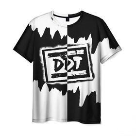 Мужская футболка 3D с принтом ДДТ в Рязани, 100% полиэфир | прямой крой, круглый вырез горловины, длина до линии бедер | ddt | rock | ддт | рок | русский рок | юрий шевчук
