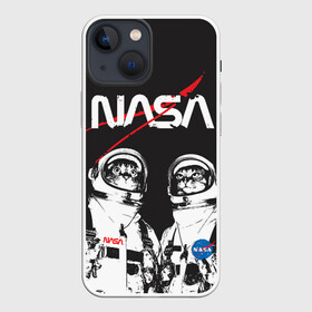 Чехол для iPhone 13 mini с принтом Nasa cats austronaut в Рязани,  |  | cats austronaut | nasa | space | космос | кот космонавт | наса | насса