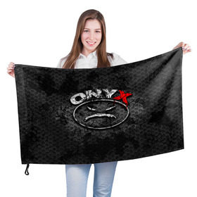 Флаг 3D с принтом Onyx в Рязани, 100% полиэстер | плотность ткани — 95 г/м2, размер — 67 х 109 см. Принт наносится с одной стороны | Тематика изображения на принте: fredro starr | onyx | rap | sonny seeza | sticky fingaz | оникс | рэп