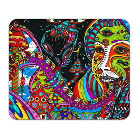 Коврик для мышки прямоугольный с принтом психоделика в Рязани, натуральный каучук | размер 230 х 185 мм; запечатка лицевой стороны | abstract | abstraction | color | geometry | paitnt | psy | абстракция | геометрия | краски | неоновые | психоделика