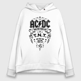 Женское худи Oversize хлопок с принтом AC DC run for your life в Рязани, френч-терри — 70% хлопок, 30% полиэстер. Мягкий теплый начес внутри —100% хлопок | боковые карманы, эластичные манжеты и нижняя кромка, капюшон на магнитной кнопке | Тематика изображения на принте: ac dc | acdc | acdc ас дс | австралийская | ангус янг | асдс | блюз | группа | крис слэйд | метал | молния | музыка | музыканты | певцы | рок | рок н ролл | стиви янг | хард | хардрок | эксл роуз