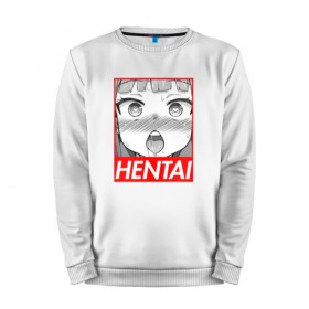 Мужской свитшот хлопок с принтом HENTAI в Рязани, 100% хлопок |  | ahegao | anime | japan | manga | sempai | senpai | аниме | ахегао | лицо | манга | семпай | сенпай | япония