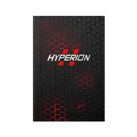 Обложка для паспорта матовая кожа с принтом HYPERION в Рязани, натуральная матовая кожа | размер 19,3 х 13,7 см; прозрачные пластиковые крепления | Тематика изображения на принте: borderlands | borderlands 3 | hyperion | бордерлендс | гиперион