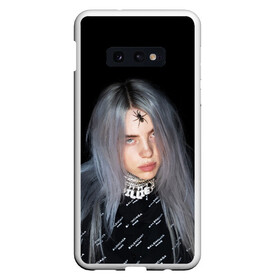 Чехол для Samsung S10E с принтом BILLIE EILISH с Пауком в Рязани, Силикон | Область печати: задняя сторона чехла, без боковых панелей | all | asleep | bad | bellyache | billie | blohsh | dont | eilish | eyes | fall | ghoul | guy | logo | music | ocean | singer | smile | when | айлиш | били | билли | бэрд | лого | музыка | пайрат | певица | символ | эйлиш