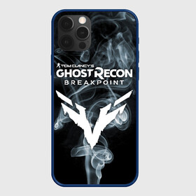 Чехол для iPhone 12 Pro с принтом GHOST RECON BREAKPOINT в Рязани, силикон | область печати: задняя сторона чехла, без боковых панелей | break | breakpoint | clancy | clancy’s | ghost | logo | point | recon | symbol | tom | ubisoft | брейк | брейкпоинт | гост | игра | игры | кленсис | клэнси | лого | логотип | поинт | рекон | символ | том | юбисофт