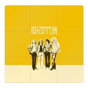 Магнитный плакат 3Х3 с принтом Led Zeppelin в Рязани, Полимерный материал с магнитным слоем | 9 деталей размером 9*9 см | led | led zep | led zeppelin | ledzep | lz | zoso | группа | джимми пейдж | джон генри бонэм | джон пол джонс | зосо | лед зепелен | лед зеппелин | ледзепелен | ледзеппелин | роберт плант | рок