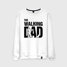 Мужской свитшот хлопок с принтом The Walking Dad в Рязани, 100% хлопок |  | дети | отец | папа | родители