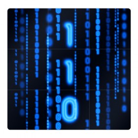 Магнитный плакат 3Х3 с принтом Я ПРОГРАММИСТ в Рязани, Полимерный материал с магнитным слоем | 9 деталей размером 9*9 см | hugo weaving | pc | the matrix | код | компьютеры | матрица | матрица 4 | программист | программный код | цифры
