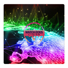 Магнитный плакат 3Х3 с принтом WATCH DOGS LEGION в Рязани, Полимерный материал с магнитным слоем | 9 деталей размером 9*9 см | ded sec | hacker | legion | watch dogs | watch dogs 2 | watch dogs legion | легион | хакер