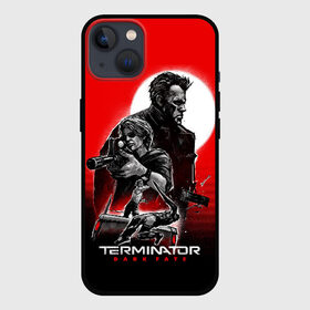 Чехол для iPhone 13 с принтом Terminator: Dark Fate в Рязани,  |  | dark fate | sarah j. connor | t 800 | terminator | восстание машин | киборг | сара коннор | темные судьбы | терминатор