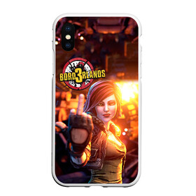 Чехол для iPhone XS Max матовый с принтом Borderlands 3 в Рязани, Силикон | Область печати: задняя сторона чехла, без боковых панелей | borderlands | borderlands 3 | game | girl | logo | mask | psycho | rpg | бордерлендс | бордерлендс 3 | девушка | игра | логотип | маска | психо | шутер