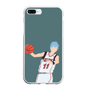 Чехол для iPhone 7Plus/8 Plus матовый с принтом Tetsuya Kuroko в Рязани, Силикон | Область печати: задняя сторона чехла, без боковых панелей | Тематика изображения на принте: basket | basketball | kuroko | kuroko no basket | phantom | tetsu | tetsuya | баскетбол | куроко | тэцу | тэцуя | фантом