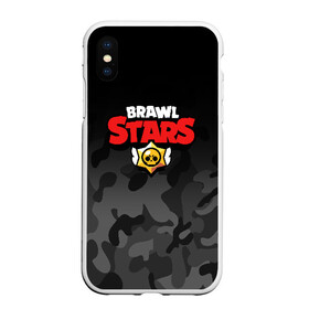 Чехол для iPhone XS Max матовый с принтом BRAWL STARS в Рязани, Силикон | Область печати: задняя сторона чехла, без боковых панелей | brawl stars | bull | colt | leon | stars | берли | бо | брок | ворон | джесси | динамайк | дэррил | кольт | леон | мортис | нита | пайпер | пенни | поко | пэм | рикошет | спайк | тара | фрэнк | шелли | эль примо