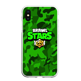 Чехол для iPhone XS Max матовый с принтом BRAWL STARS в Рязани, Силикон | Область печати: задняя сторона чехла, без боковых панелей | brawl stars | bull | colt | leon | stars | берли | бо | брок | ворон | джесси | динамайк | дэррил | кольт | леон | мортис | нита | пайпер | пенни | поко | пэм | рикошет | спайк | тара | фрэнк | шелли | эль примо