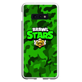 Чехол для Samsung S10E с принтом BRAWL STARS в Рязани, Силикон | Область печати: задняя сторона чехла, без боковых панелей | brawl stars | bull | colt | leon | stars | берли | бо | брок | ворон | джесси | динамайк | дэррил | кольт | леон | мортис | нита | пайпер | пенни | поко | пэм | рикошет | спайк | тара | фрэнк | шелли | эль примо