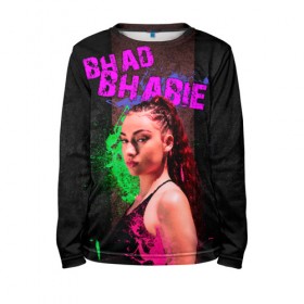 Детский лонгслив 3D с принтом Bhad Bhabie в Рязани, 100% полиэстер | длинные рукава, круглый вырез горловины, полуприлегающий силуэт
 | bad bhabi | bad bhabie | bad fabi | bad phabie | bhabie | bhad fabhi | danielle bregoli | gansta | gucci | hip hop | phabie | rap | trap | бэд фаби | бэд фабия | гучи | реп | рэп | трэп | фабия | хип хоп