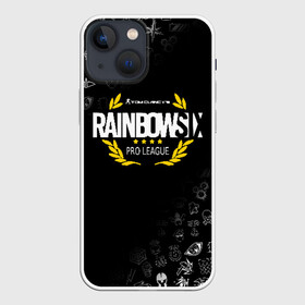 Чехол для iPhone 13 mini с принтом R6S PRO LEAGUE в Рязани,  |  | 6 | outbreak | rainbow | rainbow six siege | six | tom clancys | радуга осада | том клэнси