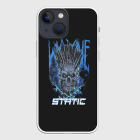 Чехол для iPhone 13 mini с принтом Static Wayne в Рязани,  |  | Тематика изображения на принте: 2014 | metal | music | need for speed | nfs | only | r.i.p | rip | rock | static | static x | staticx | the | wayne static | x | метал | музыка | нфс | рок | статик | уэйн статик