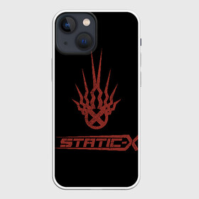 Чехол для iPhone 13 mini с принтом Static X в Рязани,  |  | Тематика изображения на принте: 2014 | metal | music | need for speed | nfs | only | r.i.p | rip | rock | static | static x | staticx | the | wayne static | x | метал | музыка | нфс | рок | статик | уэйн статик