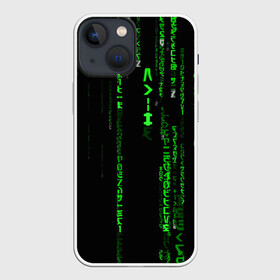 Чехол для iPhone 13 mini с принтом МАТРИЦА КОДА в Рязани,  |  | hugo weaving | pc | the matrix | код | компьютеры | матрица | матрица 4 | программист | программный код | цифры
