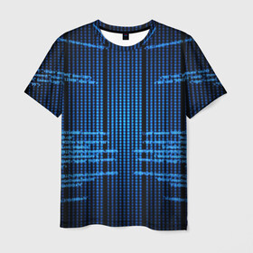 Мужская футболка 3D с принтом КОДЫ в Рязани, 100% полиэфир | прямой крой, круглый вырез горловины, длина до линии бедер | hugo weaving | pc | the matrix | код | компьютеры | матрица | матрица 4 | программист | программный код | цифры