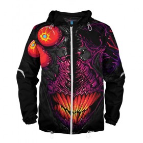 Мужская ветровка 3D с принтом CS GO hyper beast skin в Рязани, 100% полиэстер | подол и капюшон оформлены резинкой с фиксаторами, два кармана без застежек по бокам, один потайной карман на груди | 