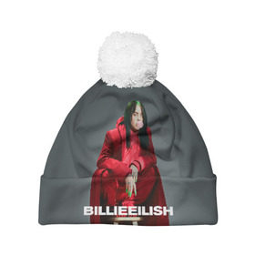 Шапка 3D c помпоном с принтом Billie Eilish в Рязани, 100% полиэстер | универсальный размер, печать по всей поверхности изделия | at | billie | don’t | eilish | electronic | eyes | me | music | ocean | pirate | smile | synthpop | usa | айлиш | билли | музыка | пайрэт | синти поп | сша | электронная | электропоп