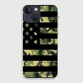 Чехол для iPhone 13 mini с принтом American Flag Camo в Рязани,  |  | eagle | states | united | usa | армейские | армия | камуфляж | орел | служба | снайпер | соединенных | солдат | сша | форма | штатов