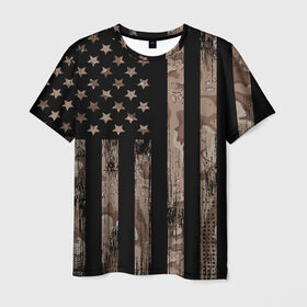 Мужская футболка 3D с принтом American Flag Camo в Рязани, 100% полиэфир | прямой крой, круглый вырез горловины, длина до линии бедер | eagle | states | united | usa | армейские | армия | камуфляж | орел | служба | снайпер | соединенных | солдат | сша | форма | штатов