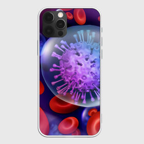 Чехол для iPhone 12 Pro Max с принтом Лейкоциты и клетка в Рязани, Силикон |  | Тематика изображения на принте: вены | внутренности | кровь | лейкоциты | медицина | операция | разрез | сердце | строение человека | ужас | ужасы | частицы