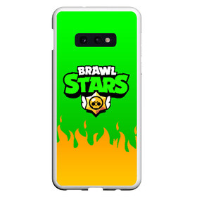 Чехол для Samsung S10E с принтом BRAWL STARS LEON в Рязани, Силикон | Область печати: задняя сторона чехла, без боковых панелей | brawl stars | bull | colt | leon | stars | берли | бо | брок | ворон | джесси | динамайк | дэррил | кольт | леон | мортис | нита | пайпер | пенни | поко | пэм | рикошет | спайк | тара | фрэнк | шелли | эль примо