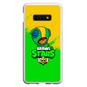 Чехол для Samsung S10E с принтом BRAWL STARS LEON в Рязани, Силикон | Область печати: задняя сторона чехла, без боковых панелей | brawl stars | bull | colt | leon | stars | берли | бо | брок | ворон | джесси | динамайк | дэррил | кольт | леон | мортис | нита | пайпер | пенни | поко | пэм | рикошет | спайк | тара | фрэнк | шелли | эль примо